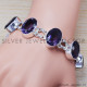 Amethyst 925 Sterling Silver Bracelet (SJWBR-222) Amethyst 925 Sterling Silver Bracelet (SJWBR-222)