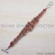 Carnelian 925 Sterling Silver Bracelet (SJWBR-225) Carnelian 925 Sterling Silver Bracelet (SJWBR-225)