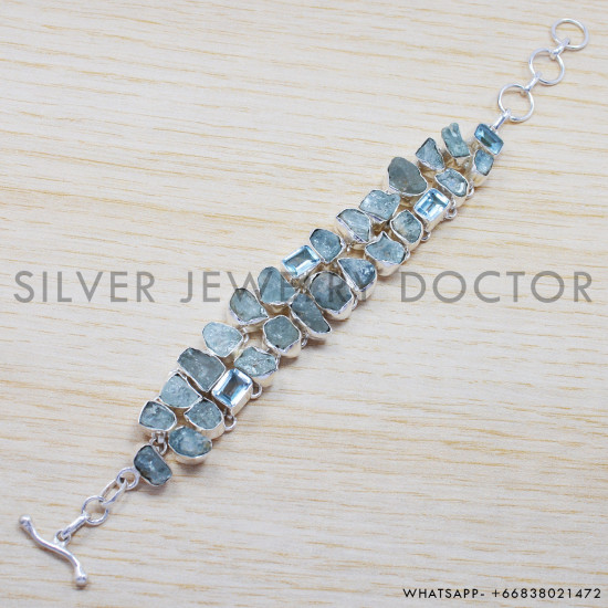 925 Sterling Silver Bracelet (SJWBR-227) 925 Sterling Silver Bracelet (SJWBR-227)
