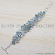 925 Sterling Silver Bracelet (SJWBR-227) 925 Sterling Silver Bracelet (SJWBR-227)