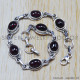 Garnet 925 Sterling Silver Bracelet (SJWBR-23)