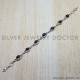 Garnet 925 Sterling Silver Bracelet (SJWBR-23)