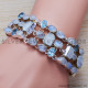 Rainbow Moonstone 925 Sterling Silver Bracelet (SJWBR-233) Rainbow Moonstone 925 Sterling Silver Bracelet (SJWBR-233)