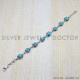 Turquoise 925 Sterling Silver Bracelet (SJWBR-24)