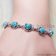 Turquoise 925 Sterling Silver Bracelet (SJWBR-24)