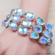 Opal 925 Sterling Silver Bracelet (SJWBR-241) Opal 925 Sterling Silver Bracelet (SJWBR-241)