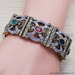 Ruby 925 Sterling Silver Bracelet (SJWBR-242)