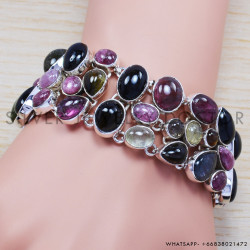 Ruby 925 Sterling Silver Bracelet (SJWBR-243)