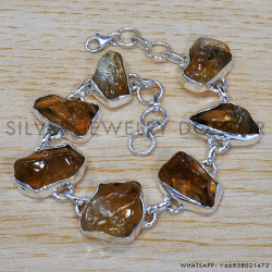 Citrine 925 Sterling Silver Bracelet (SJWBR-248)