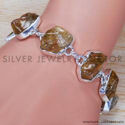 Citrine 925 Sterling Silver Bracelet (SJWBR-248)