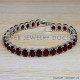 Ruby 925 Sterling Silver Bracelet (SJWBR-251) Ruby 925 Sterling Silver Bracelet (SJWBR-251)