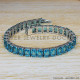 Blue Topaz 925 Sterling Silver Bracelet (SJWBR-253) Blue Topaz 925 Sterling Silver Bracelet (SJWBR-253)