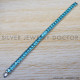 Blue Topaz 925 Sterling Silver Bracelet (SJWBR-253) Blue Topaz 925 Sterling Silver Bracelet (SJWBR-253)