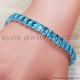 Blue Topaz 925 Sterling Silver Bracelet (SJWBR-253) Blue Topaz 925 Sterling Silver Bracelet (SJWBR-253)
