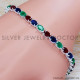 Ruby 925 Sterling Silver Bracelet (SJWBR-254)