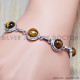 Tiger Eye 925 Sterling Silver Bracelet (SJWBR-26)
