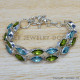 Peridot 925 Sterling Silver Bracelet (SJWBR-267) Peridot 925 Sterling Silver Bracelet (SJWBR-267)