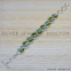 Peridot 925 Sterling Silver Bracelet (SJWBR-267) Peridot 925 Sterling Silver Bracelet (SJWBR-267)