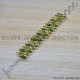 Peridot 925 Sterling Silver Bracelet (SJWBR-268)