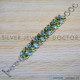 Blue Topaz 925 Sterling Silver Bracelet (SJWBR-269) Blue Topaz 925 Sterling Silver Bracelet (SJWBR-269)