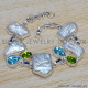 Peridot 925 Sterling Silver Bracelet (SJWBR-271) Peridot 925 Sterling Silver Bracelet (SJWBR-271)