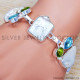 Peridot 925 Sterling Silver Bracelet (SJWBR-271) Peridot 925 Sterling Silver Bracelet (SJWBR-271)