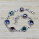 Emerald 925 Sterling Silver Bracelet (SJWBR-276) Emerald 925 Sterling Silver Bracelet (SJWBR-276)