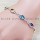 Citrine 925 Sterling Silver Bracelet (SJWBR-278) Citrine 925 Sterling Silver Bracelet (SJWBR-278)