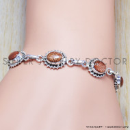 Aventurine 925 Sterling Silver Bracelet (SJWBR-28) Aventurine 925 Sterling Silver Bracelet (SJWBR-28)