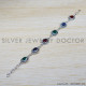 Sapphire 925 Sterling Silver Bracelet (SJWBR-281) Sapphire 925 Sterling Silver Bracelet (SJWBR-281)