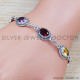 Amethyst 925 Sterling Silver Bracelet (SJWBR-282) Amethyst 925 Sterling Silver Bracelet (SJWBR-282)