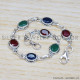 Emerald 925 Sterling Silver Bracelet (SJWBR-285) Emerald 925 Sterling Silver Bracelet (SJWBR-285)