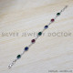 Emerald 925 Sterling Silver Bracelet (SJWBR-287)