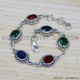 Ruby 925 Sterling Silver Bracelet (SJWBR-289) Ruby 925 Sterling Silver Bracelet (SJWBR-289)