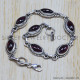 Garnet 925 Sterling Silver Bracelet (SJWBR-29)