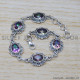 Mystic Topaz 925 Sterling Silver Bracelet (SJWBR-293) Mystic Topaz 925 Sterling Silver Bracelet (SJWBR-293)