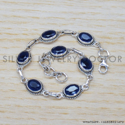 Sapphire 925 Sterling Silver Bracelet (SJWBR-294) Sapphire 925 Sterling Silver Bracelet (SJWBR-294)