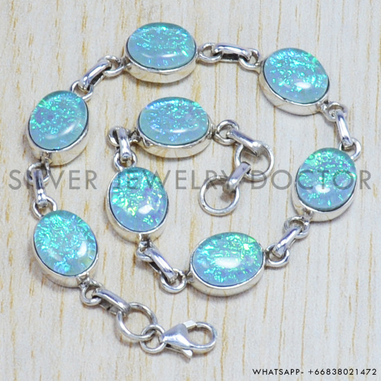 Opal 925 Sterling Silver Bracelet (SJWBR-30)