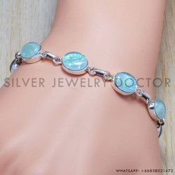 Opal 925 Sterling Silver Bracelet (SJWBR-30)
