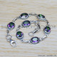 Mystic Topaz 925 Sterling Silver Bracelet (SJWBR-300) Mystic Topaz 925 Sterling Silver Bracelet (SJWBR-300)