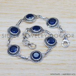 Sapphire 925 Sterling Silver Bracelet (SJWBR-301) Sapphire 925 Sterling Silver Bracelet (SJWBR-301)