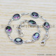 Mystic Topaz 925 Sterling Silver Bracelet (SJWBR-302) Mystic Topaz 925 Sterling Silver Bracelet (SJWBR-302)