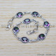 Mystic Topaz 925 Sterling Silver Bracelet (SJWBR-303) Mystic Topaz 925 Sterling Silver Bracelet (SJWBR-303)