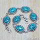 Turquoise 925 Sterling Silver Bracelet (SJWBR-31)