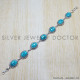 Turquoise 925 Sterling Silver Bracelet (SJWBR-31)