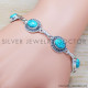 Turquoise 925 Sterling Silver Bracelet (SJWBR-311)