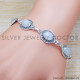 Rainbow Moonstone 925 Sterling Silver Bracelet (SJWBR-312) Rainbow Moonstone 925 Sterling Silver Bracelet (SJWBR-312)
