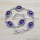 Amethyst 925 Sterling Silver Bracelet (SJWBR-313) Amethyst 925 Sterling Silver Bracelet (SJWBR-313)