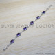 Amethyst 925 Sterling Silver Bracelet (SJWBR-313) Amethyst 925 Sterling Silver Bracelet (SJWBR-313)
