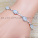 Rainbow Moonstone 925 Sterling Silver Bracelet (SJWBR-317) Rainbow Moonstone 925 Sterling Silver Bracelet (SJWBR-317)